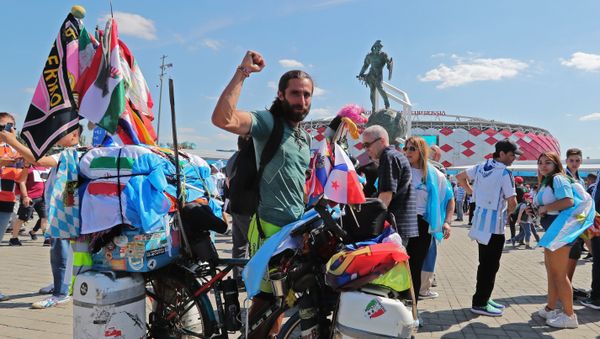 Argentine cyclist Matyas Amaya - Sputnik International