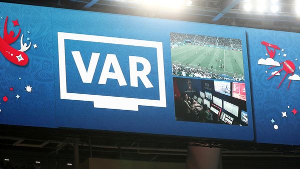 An incident is reviewed on VAR in World Cup match between Nigeria vs Argentina - Saint Petersburg Stadium, Russia - Sputnik International