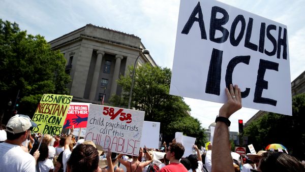 Immigration protests - Sputnik International