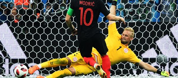 Football. World Cup-2018. Croatia-Dania match Football. World Cup-2018. Croatia-Dania match - Sputnik International