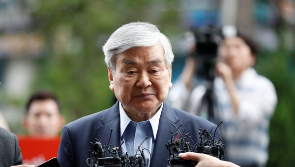 Korean Air Lines Chairman Cho Yang-ho arrives at a prosecutor's office in Seoul, South Korea, June 28, 2018 - Sputnik International