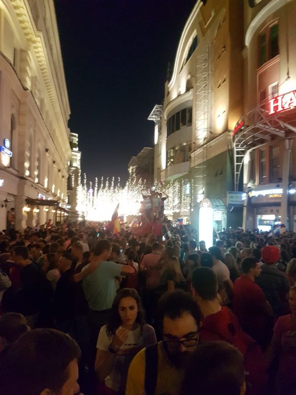 Russian fans celebration Russian fans celebration - Sputnik International