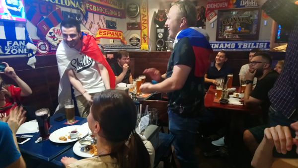 Russian fans celebration Russian fans celebration - Sputnik International