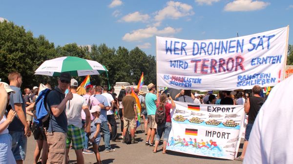 German Protesters Fed Up With US Wars Blockade Ramstein Air Base (PHOTOS) - Sputnik International
