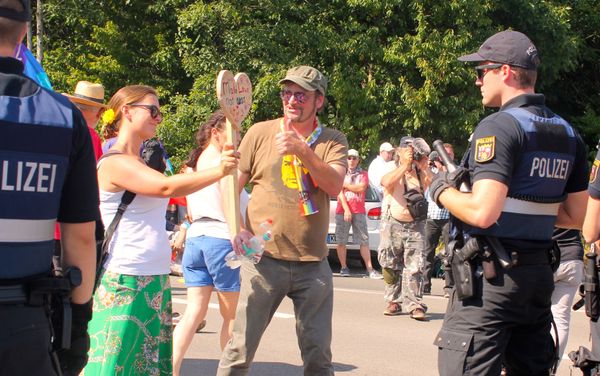 On the scene at Saturday's protest. - Sputnik International
