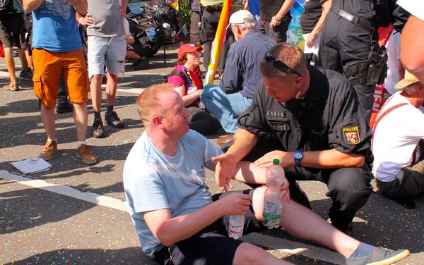 On the scene at Saturday's protest. - Sputnik International