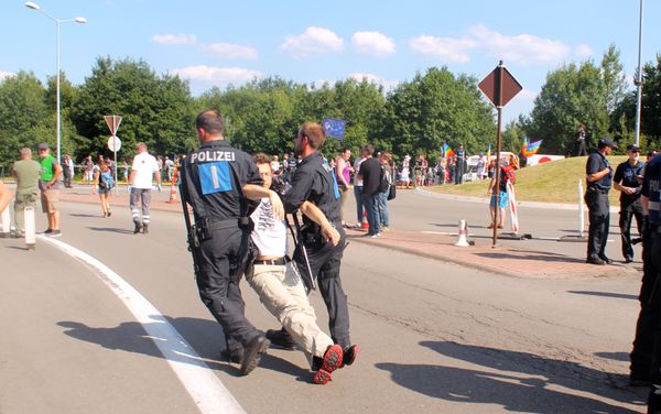On the scene at Saturday's protest. - Sputnik International