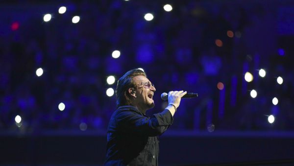 Singer Bono, of the band U2, performs on stage during the eXPERIENCE + iNNOCENCE Tour at Capitol One Arena on Sunday, June, 17, 2018, in Washington - Sputnik International