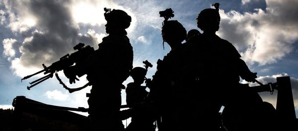 U.S. Soldiers of 173rd Regiment, Brigade Support Battalion prepare for a convoy to a tactical operation center during exercise Swift Response 17 at the U.S. Army’s Joint Multinational Readiness Center (JMRC) in Hohenfels, Germany, Oct. 11, 2017 - Sputnik International