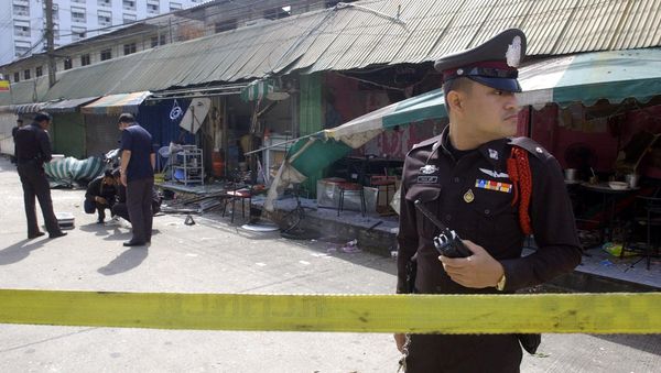 Thai police officer guards. (File) - Sputnik International