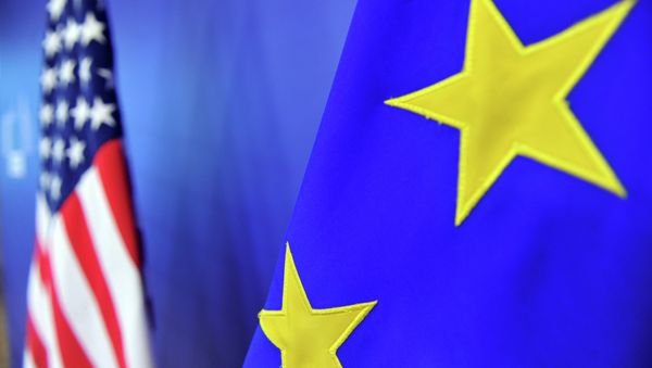 EU and US flags EU and US flags - Sputnik International