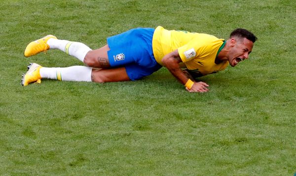 FILE PHOTO: World Cup - Round of 16 - Brazil vs Mexico - Samara Arena, Samara, Russia - July 2, 2018 Brazil's Neymar lies on the pitch after sustaining an injury FILE PHOTO: World Cup - Round of 16 - Brazil vs Mexico - Samara Arena, Samara, Russia - July 2, 2018 Brazil's Neymar lies on the pitch after sustaining an injury - Sputnik International