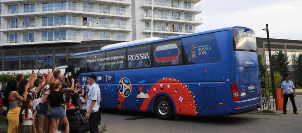 Arrival of Russian football team in Sochi - Sputnik International