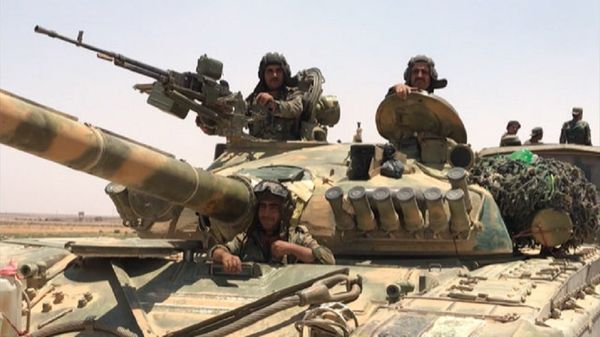 The Syrian Army in Daraa Province on the border with Jordan - Sputnik International