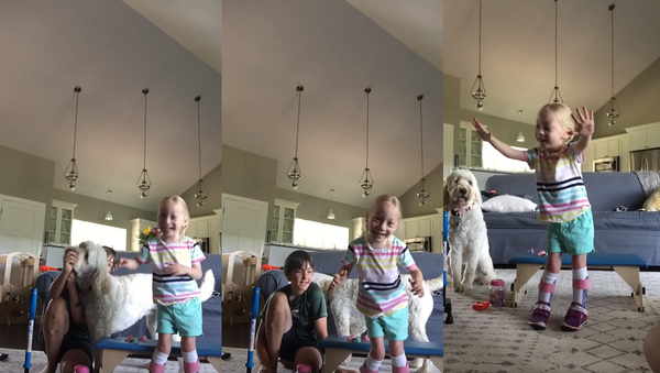 ‘I’m Walking, Yes!’: Four-Year-Old With Cerebral Palsy Takes First Steps - Sputnik International
