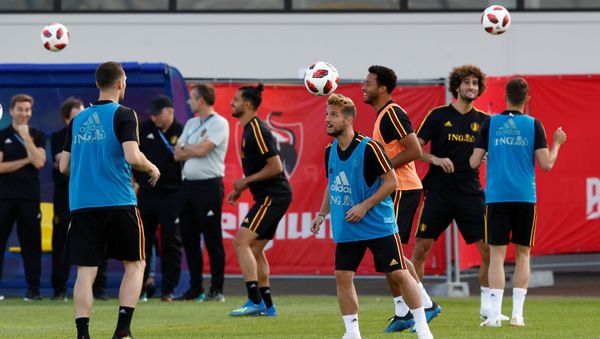 Soccer Football - World Cup - Belgium Training - Belgium Training Camp, Dedovsk, Russia - July 8, 2018 Belgium's Dries Mertens during training - Sputnik International