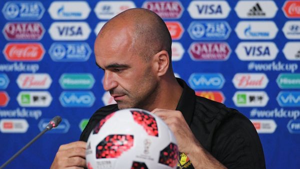 Head coach of the Belgian national team Roberto Martinez at a press conference on the eve of the semi-final match of the World Cup against France. - Sputnik International