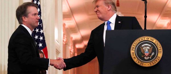 U.S. President Donald Trump introduces his Supreme Court nominee judge Brett Kavanaugh in the East Room of the White House in Washington U.S. President Donald Trump introduces his Supreme Court nominee judge Brett Kavanaugh in the East Room of the White House in Washington - Sputnik International