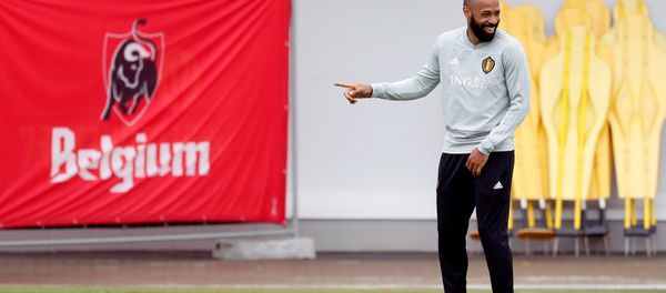 Soccer Football - World Cup - Belgium Training - Belgium Training Camp, Dedovsk, Russia - July 9, 2018 Belgium assistant coach Thierry Henry during training Soccer Football - World Cup - Belgium Training - Belgium Training Camp, Dedovsk, Russia - July 9, 2018 Belgium assistant coach Thierry Henry during training - Sputnik International