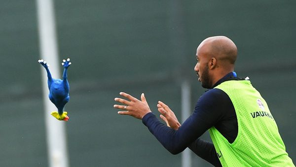 England national football team player Fabian Delph during training ahead of the semi-final match of the World Cup against Croatia. England national football team player Fabian Delph during training ahead of the semi-final match of the World Cup against Croatia. - Sputnik International
