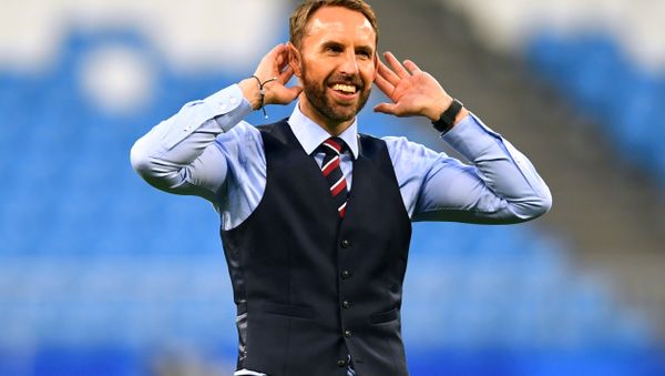 England manager Gareth Southgate salutes their fans after the match. England manager Gareth Southgate salutes their fans after the match. - Sputnik International