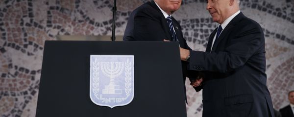 President Donald Trump shakes hands with Israeli Prime Minister Benjamin Netanyahu before delivering a speech at the Israel Museum, Tuesday, May 23, 2017, in Jerusalem - Sputnik International