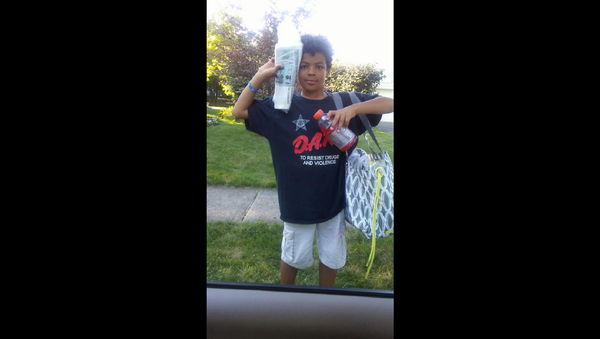 Police were called on 11-year-old Uriah Sharp as he was delivering newspapers. - Sputnik International
