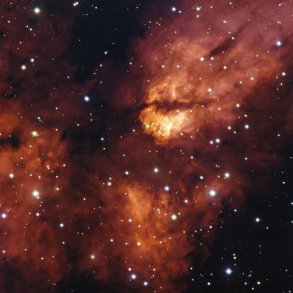 The dense star cluster RCW 38 glistens about 5,500 light years away in the direction of the constellation Vela (the Sails). RCW 38 is an embedded cluster, in that the nascent cloud of dust and gas still envelops its stars. The dense star cluster RCW 38 glistens about 5,500 light years away in the direction of the constellation Vela (the Sails). RCW 38 is an embedded cluster, in that the nascent cloud of dust and gas still envelops its stars. - Sputnik International