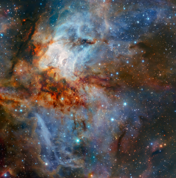 New observations with ESO’s Very Large Telescope show the star cluster RCW 38 in all its glory. This image was taken during testing of the HAWK-I camera with the GRAAL adaptive optics system. New observations with ESO’s Very Large Telescope show the star cluster RCW 38 in all its glory. This image was taken during testing of the HAWK-I camera with the GRAAL adaptive optics system. - Sputnik International