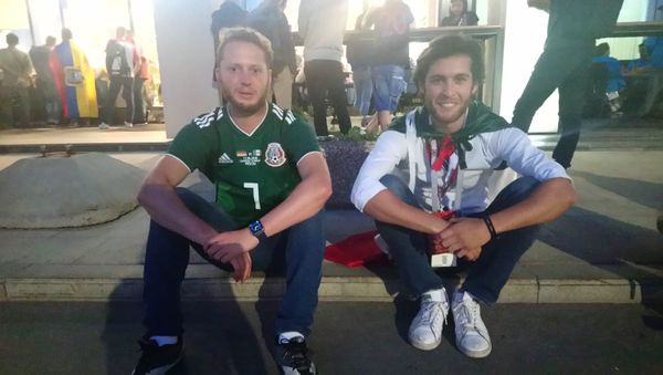 Santiago and Oscar, fans from Mexico Santiago and Oscar, fans from Mexico - Sputnik International