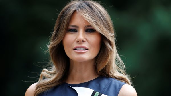 US first lady Melania Trump poses for a picture at the Queen Elisabeth Music Chapel in Waterloo, Belgium July 11, 2018. REUTERS/Vincent Kessler - Sputnik International