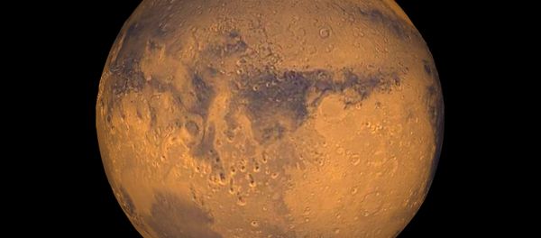 The planet Mars showing showing Terra Meridiani is seen in an undated NASA image. NASA will announce a major science finding from the agency's ongoing exploration of Mars during a news briefing September 28 in Washington The planet Mars showing showing Terra Meridiani is seen in an undated NASA image. NASA will announce a major science finding from the agency's ongoing exploration of Mars during a news briefing September 28 in Washington - Sputnik International