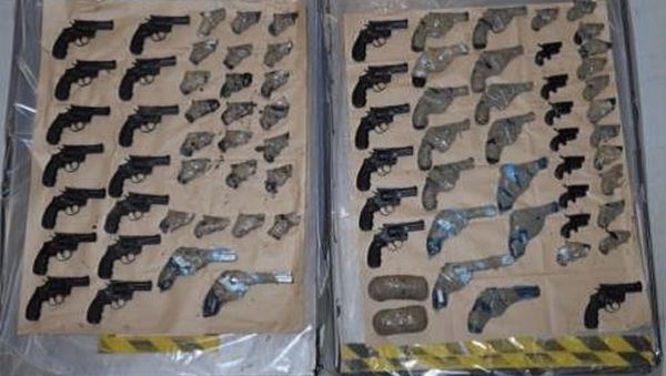 The guns (pictured) had been bought legally in the Czech Republic - Sputnik International