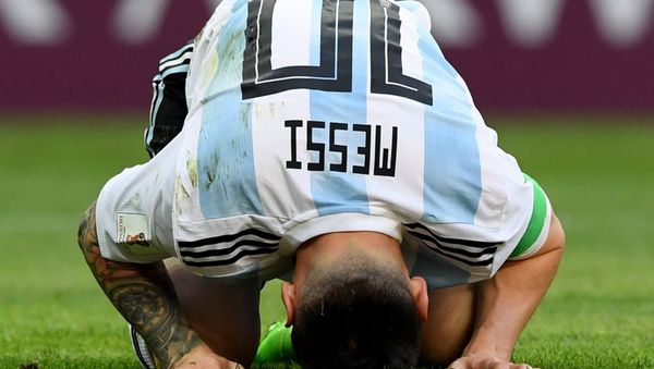 Lionel Messi (Argentina) in a match 1/8 finals of the FIFA World Cup between French and Argentina national teams - Sputnik International