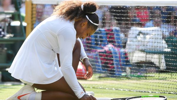 Tennis - Wimbledon - All England Lawn Tennis and Croquet Club, London, Britain - July 14, 2018. Serena Williams of the U.S. reacts during the women's singles final against Germany's Angelique Kerber - Sputnik International