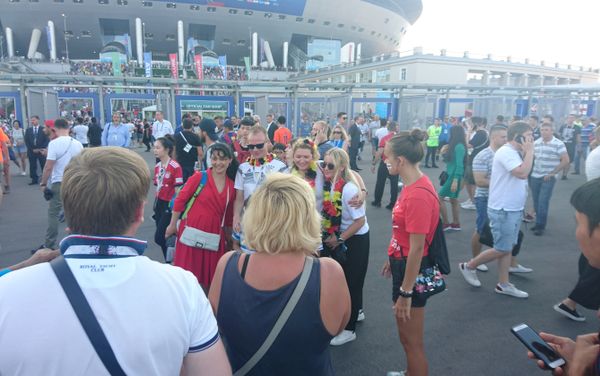 Belgium wins World Cup bronze in St.Petersburg, fans celebrate Belgium wins World Cup bronze in St.Petersburg, fans celebrate - Sputnik International