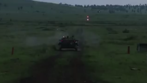 Russian AFV Crews Performing Nighttime Firing Drills Russian AFV Crews Performing Nighttime Firing Drills - Sputnik International