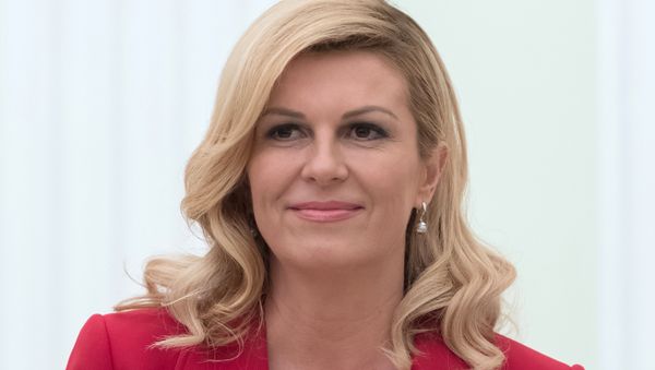 President of Croatia Kolinda Grabar-Kitarovic during a meeting with Russian President Vladimir Putin - Sputnik International