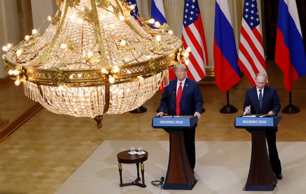 U.S. President Donald Trump and Russian President Vladimir Putin hold a joint news conference after their meeting in Helsinki, Finland, July 16, 2018 U.S. President Donald Trump and Russian President Vladimir Putin hold a joint news conference after their meeting in Helsinki, Finland, July 16, 2018 - Sputnik International