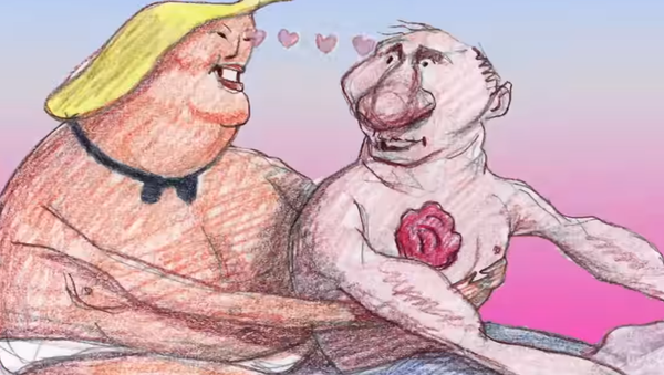 New York Times catches flak after releasing cartoon of US President Donald Trump and Russian President Vladimir Putin - Sputnik International