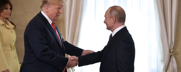 July 16, 2018. Russian President Vladimir Putin and US President Donald Trump during a meeting at the presidential palace in Helsinki. July 16, 2018. Russian President Vladimir Putin and US President Donald Trump during a meeting at the presidential palace in Helsinki. - Sputnik International