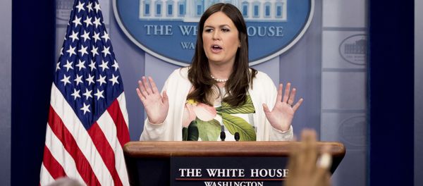 White House deputy press secretary Sarah Huckabee Sanders talks to the media during the daily press briefing at the White House in Washington White House deputy press secretary Sarah Huckabee Sanders talks to the media during the daily press briefing at the White House in Washington - Sputnik International