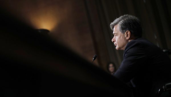El candidato a la presidencia del FBI, Christopher Wray, durante una intervención ante el SenadoChristopher Wray testifies before a Senate Judiciary Committee confirmation hearing on his nomination to be the next FBI director on Capitol Hill in Washington, U.S., July 12, 2017.  - Sputnik International