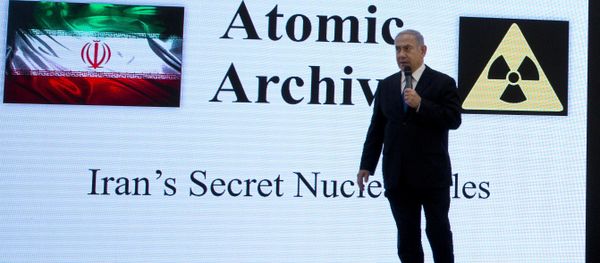 April 30 2018, file photo, Israeli Prime Minister Benjamin Netanyahu presents material on Iran’s purported nuclear program in Tel Aviv - Sputnik International