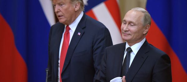 July 16, 2018. President of Russia Vladimir Putin and President of the US Donald Trump, left, during the joint news conference following their meeting in Helsinki July 16, 2018. President of Russia Vladimir Putin and President of the US Donald Trump, left, during the joint news conference following their meeting in Helsinki - Sputnik International