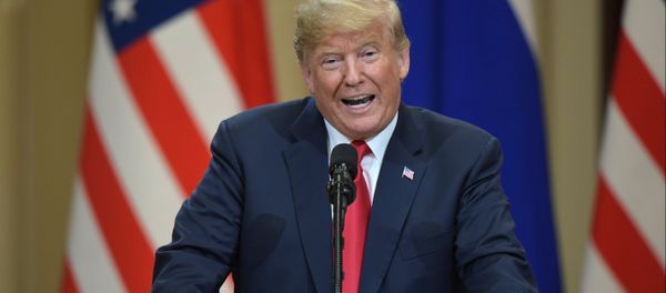 July 16, 2018. President of the US Donald Trump during the joint news conference with President of Russia Vladimir Putin following their meeting in Helsinki July 16, 2018. President of the US Donald Trump during the joint news conference with President of Russia Vladimir Putin following their meeting in Helsinki - Sputnik International