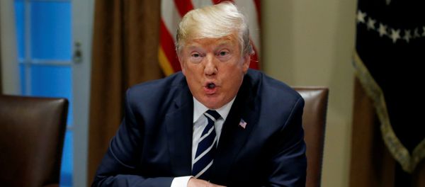 U.S. President Trump speaks about his summit with Russia's President Putin during meeting at White House in Washington - Sputnik International
