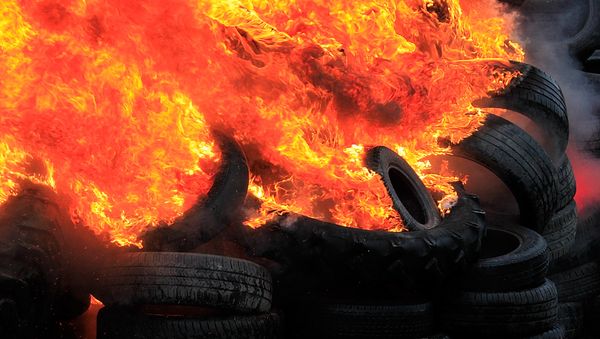 Burning tires (File) - Sputnik International