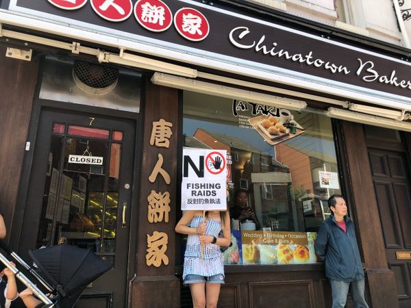 Residents of Chinatown protest in London, UK Residents of Chinatown protest in London, UK - Sputnik International