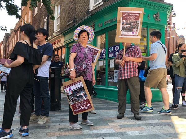 Residents of Chinatown protest in London, UK Residents of Chinatown protest in London, UK - Sputnik International